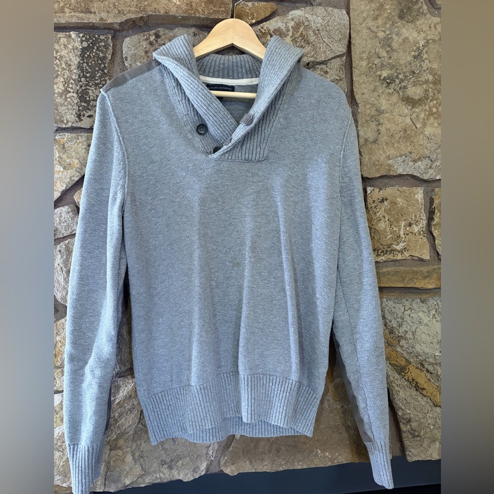 Banana Republic Heather Gray Knit Sweater M